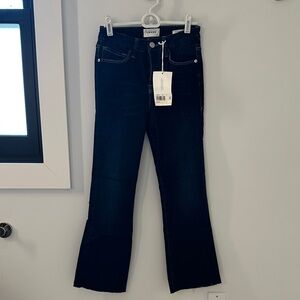 Frame Denim Women's Dark Indigo Wide Leg Jeans